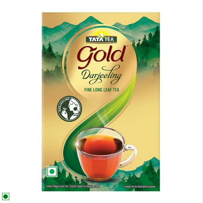 Tata Tea Gold Darjeeling Fine Long Leaf Tea, 200 g Box