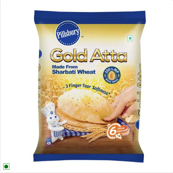 Pillsbury Atta/Godihittu - Gold, 5 kg Pouch