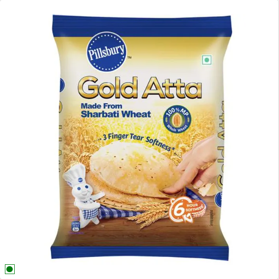 Pillsbury Atta/Godihittu - Gold, 5 kg Pouch