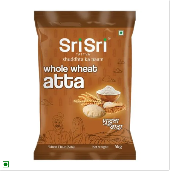 Sri Sri Tattva Whole Wheat Atta, 5 kg