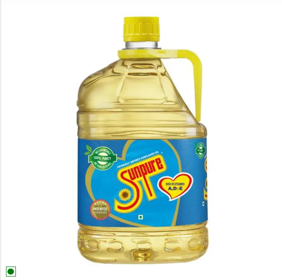 Sunpure Refined Sunflower - Oil, 5 L Can