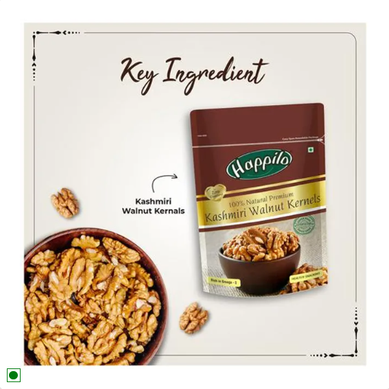 Happilo 100% Natural Premium Kashmiri Walnuts Kernels, 200 g