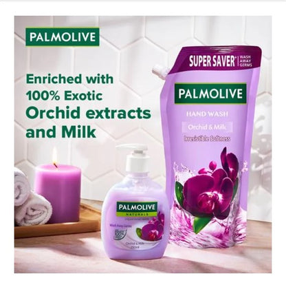 Palmolive Hand Wash - Orchid & Milk, Wash Away Germs, pH Balanced Formula, 750 ml