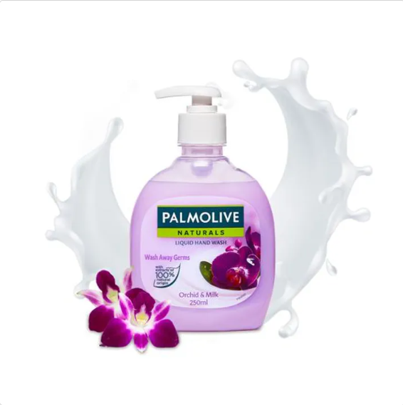 Palmolive Hand Wash - Orchid & Milk, Wash Away Germs, pH Balanced Formula, 750 ml