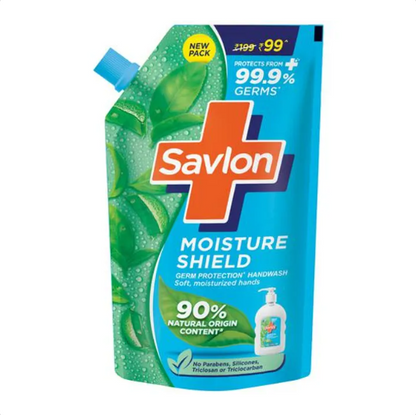 Savlon Moisture Shield Germ Protection Liquid Handwash - 90% Natural Origin, 675 ml