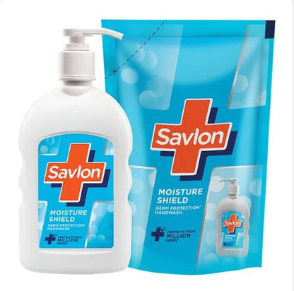 Savlon Moisture Shield Germ Protection Liquid Handwash - 90% Natural Origin, 675 ml