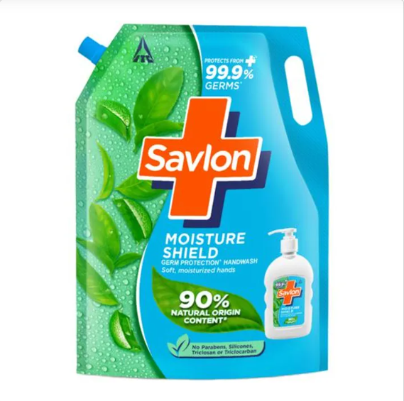 Savlon Moisture Shield Germ Protection Liquid Handwash - 90% Natural Origin, 675 ml