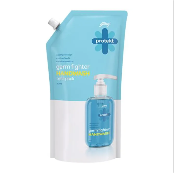 Godrej Protekt Masterblaster Handwash - Naturally Derived, Fights Germs, 1.5 L