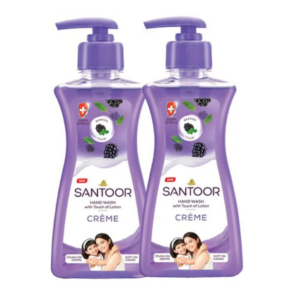 Santoor Creme Hand Wash - Berries & Tulsi, 700 ml