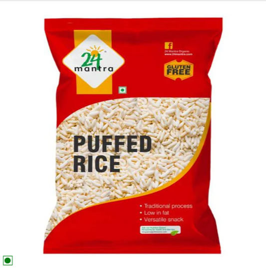 24 Mantra Organic Organic - Puffed Rice/Kadle Puri, 200 g Pouch