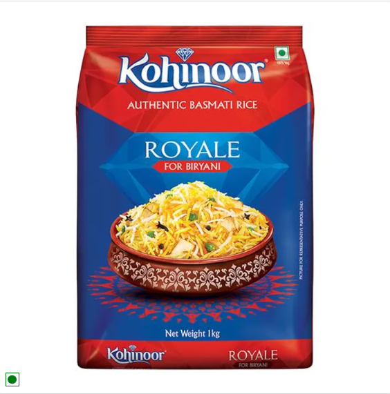 Kohinoor Basmati Rice/Basmati Akki - Royale, Authentic Biryani, 500 g