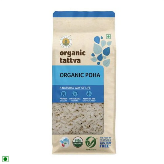 Organic Tattva Organic Poha Thick, 500 g Pouch