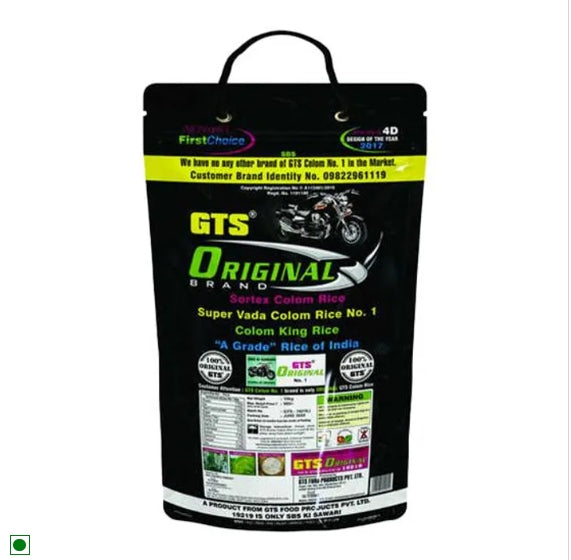 Bullet GTS Original Vada Colam Raw Rice, 10 kg