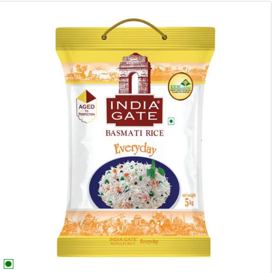 India Gate Basmati Rice Everyday, 5 kg