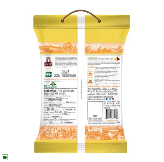 India Gate Basmati Rice Everyday, 5 kg