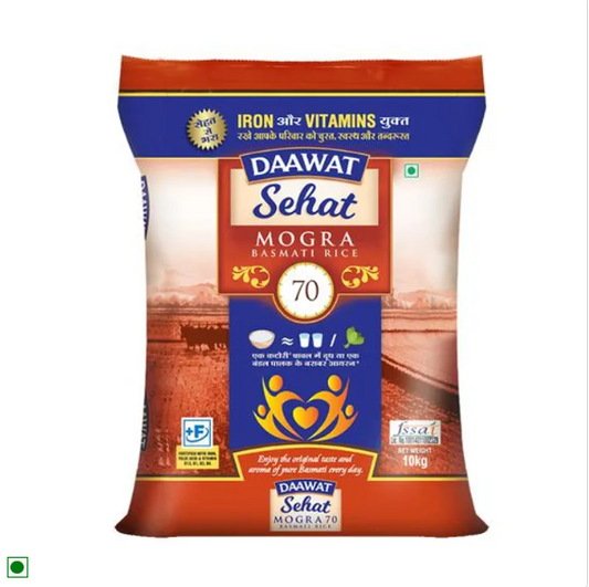 Daawat Basmati Rice/Basmati Akki - Sehat Mogra, 5 kg