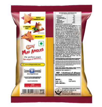 Bingo Mad Angles - Achaari Masti, 33 g Pouch