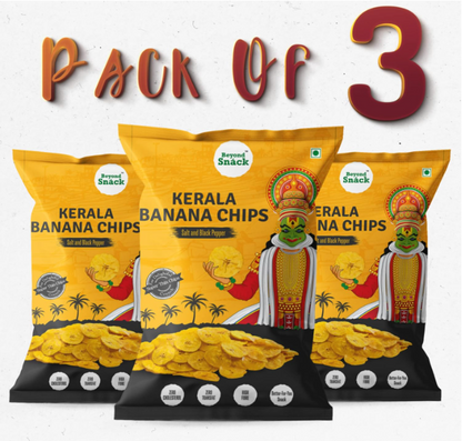 Beyond Snáck Kerala Banana Chips-Peri Peri Flavour 300g (AS SEEN ON Shark Tank India) - (3X100g)