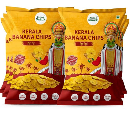 Beyond Snáck Kerala Banana Chips-Peri Peri Flavour 300g (AS SEEN ON Shark Tank India) - (3X100g)