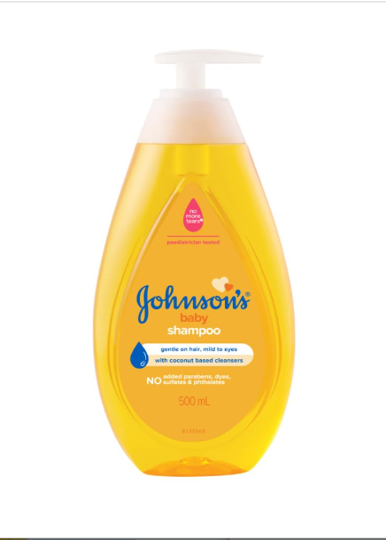 Johnson's Baby Shampoo For New Born With No More Tears Formula, 500ml