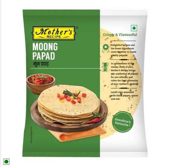 Mother's Recipe Papad - Moong, 180 g