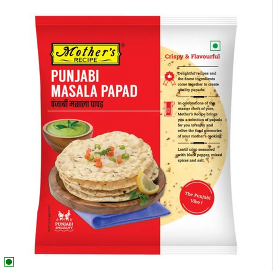 Mother's Recipe Papad - Punjabi Masala, 180 g Pouch