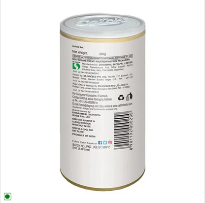 Catch Sprinklers - Iodised Table Salt/Uppu, 200 g Can