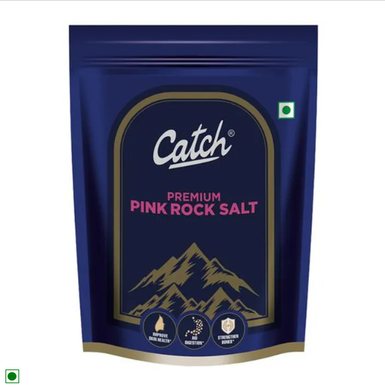 Catch Pink Rock Salt - Premium, Rich In Minerals, Helps In Digestion, 1 kg Pouch