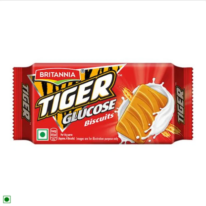 Britannia Tiger Glucose Biscuit - Ready To Eat, Crunchy Snack, 85.3 g