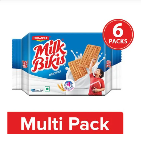 Britannia Biscuits - Milk Bikis, 6x160 g Multipack