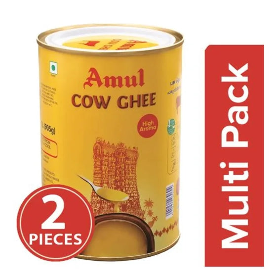 Amul High Aroma Cow Ghee, 2 x 1 L Multipack