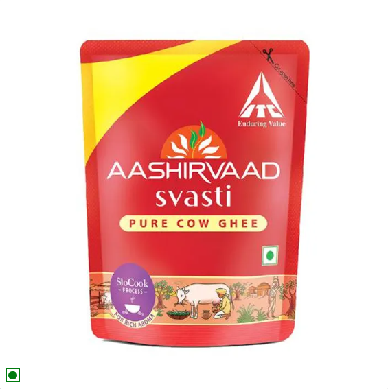 Aashirvaad Svasti Cow Ghee/Tuppa, 1 L Pet Pack