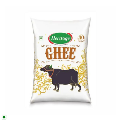 Heritage Buffalo Ghee/Tuppa - Special Grade with Milk Fat, 1000 ml Pouch