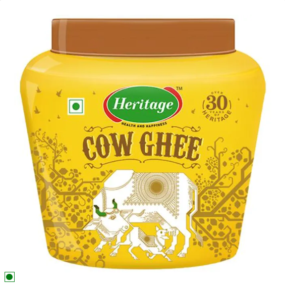 Heritage Agmarked-Cow ghee, 1 L Jar