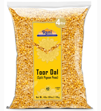 Rani Toor Dal Split Pigeon Peas 4lb 64oz ~ All Natural | Gluten Free