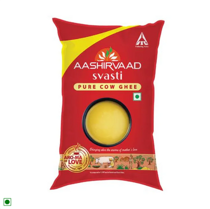 Aashirvaad Svasti Pure Cow Ghee, 750 ml Pouch