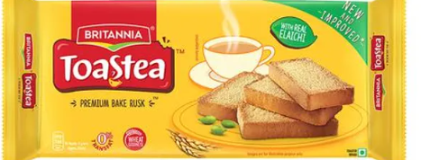 Britannia Toastea Premium Bake Rusk - With Wheat, 400 g