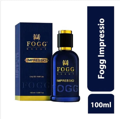 Fogg Impressio Scent Eau De Parfum Men’s Perfume - Long-lasting Fresh & Soothing Fragrance, 100 ml