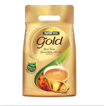 Tata Tea Gold Assam Teas With Gently Rolled Aromatic Long Leaves, Rich & Aromatic Chai, Black Tea, 1 kg