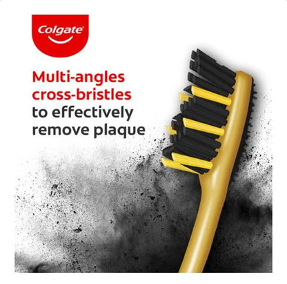 Colgate ZigZag Charcoal Medium Bristle Toothbrush, 1 pc