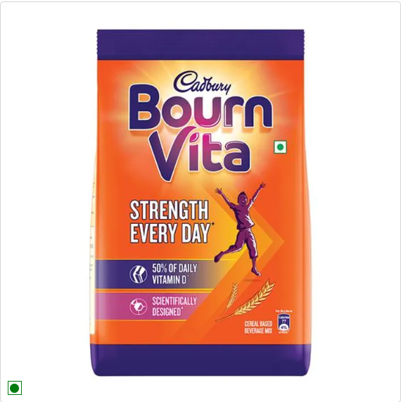 Cadbury Bournvita Chocolate Nutrition Drink, 500 g Pouch