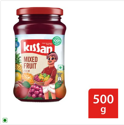 Kissan Mixed Fruit Jam - Delicious & Flavourful, 1 kg