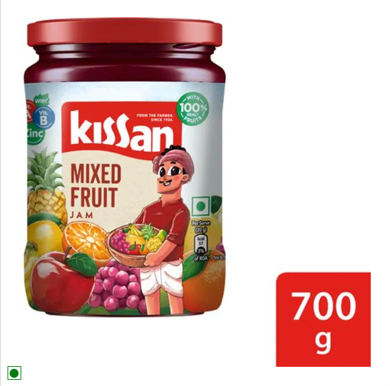 Kissan Mixed Fruit Jam - Delicious & Flavourful, 1 kg