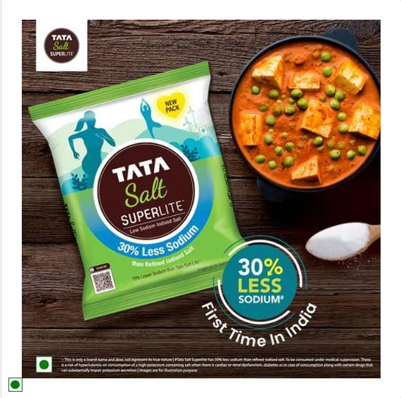 Tata Salt Super Lite Iodized Salt - 30 % Less Sodium, 1 Kg