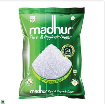 Madhur Sugar/Sakhar - Refined, 5 kg Pouch