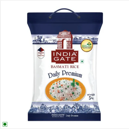 India Gate Basmati Rice Daily Premium, 5 kg