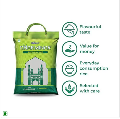 Kohinoor Charminar Everyday Basmati Rice/Basmati Tandul, 5 kg