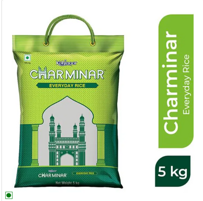 Kohinoor Charminar Everyday Basmati Rice/Basmati Tandul, 5 kg