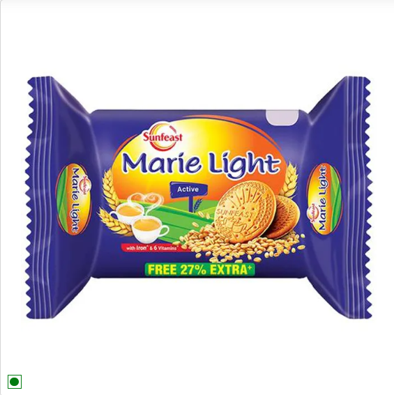 Sunfeast Marie Light Active Biscuits - With Iron & 6 Vitamins, Tea Time Partner, 1 kg Pouch