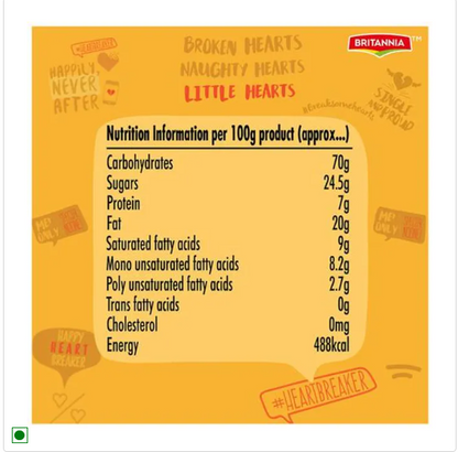 Britannia Little Hearts Biscuits, 75 g